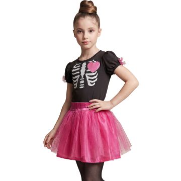 Ballerina skelet kostume til piger