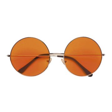 Neon solbriller runde rød - onesize