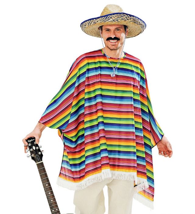 lige shuffle Inhibere Mexicaner Poncho og hat! Komplet sæt, køb nu og spar penge!