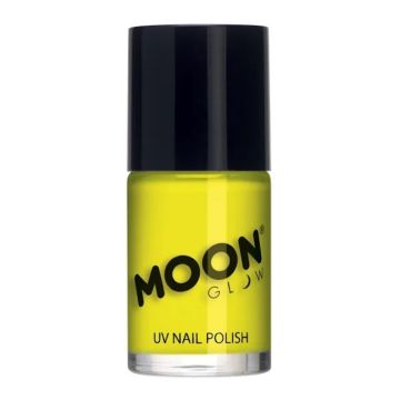 Neon UV neglelak gul fra Moon Creations - 14 ml 