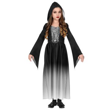 Gothic Lady kostume i grå til piger