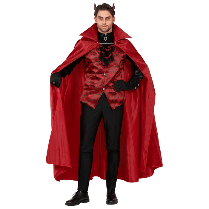 Rød djævle kostume - 4 dele