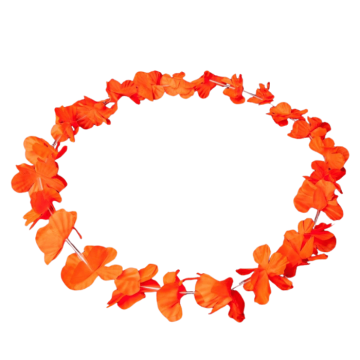 Hawaii krans neon halskæde orange uv