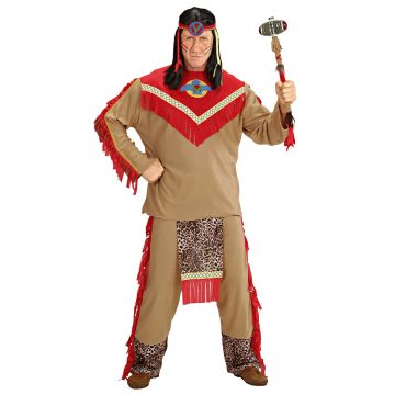 Indianer kostume til herre - 3 dele