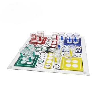 Druk Ludo i Glas 35x35 cm