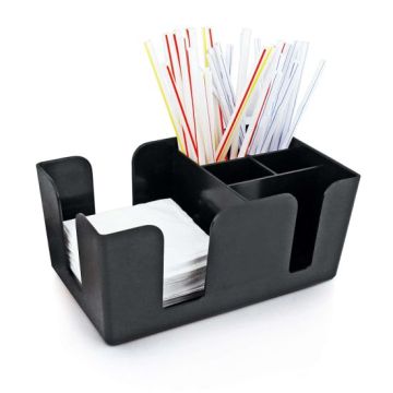 Bar Caddy Sort - med 6 rum