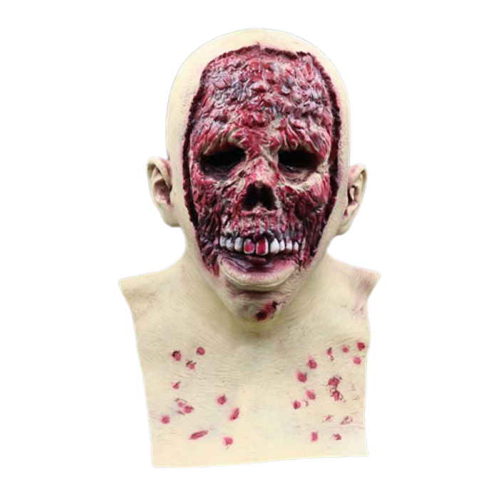 Halloween blodig hudløst ansigt maske - onesize