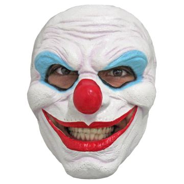 Uhyggelig smilende klovne maske - onesize