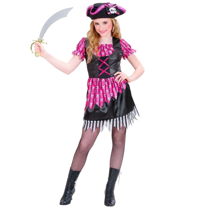 Elegant sørøverpige kostume med hat