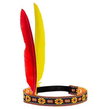 Indianer pandebånd med fjer