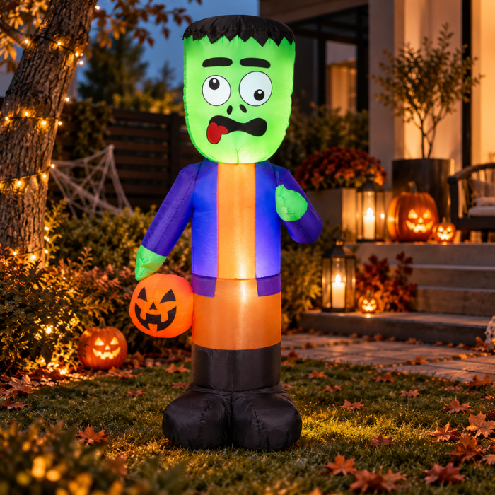 Oppustelig Frankenstein med LED 150 cm