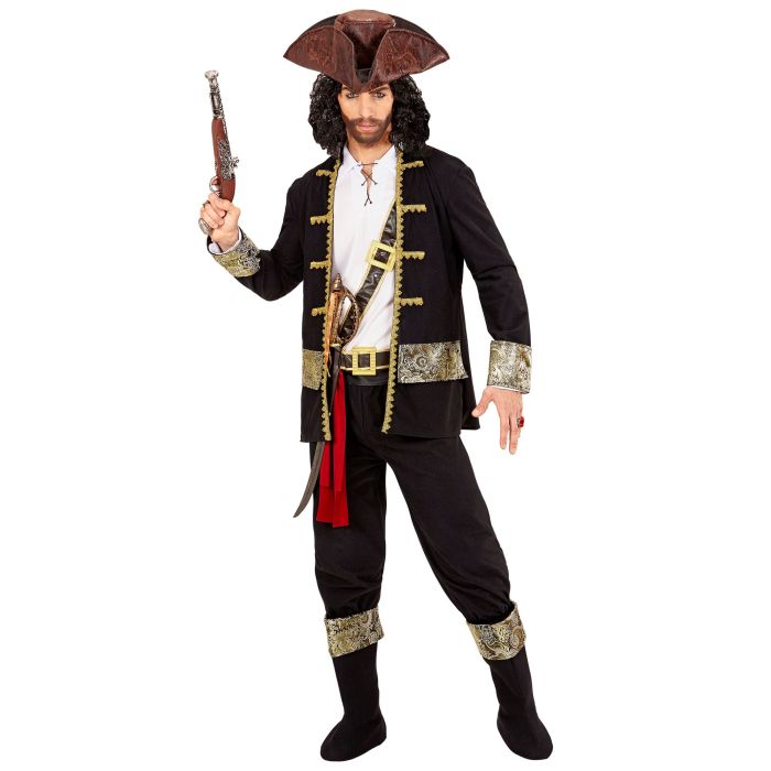 Piratkaptajn kostume til herre