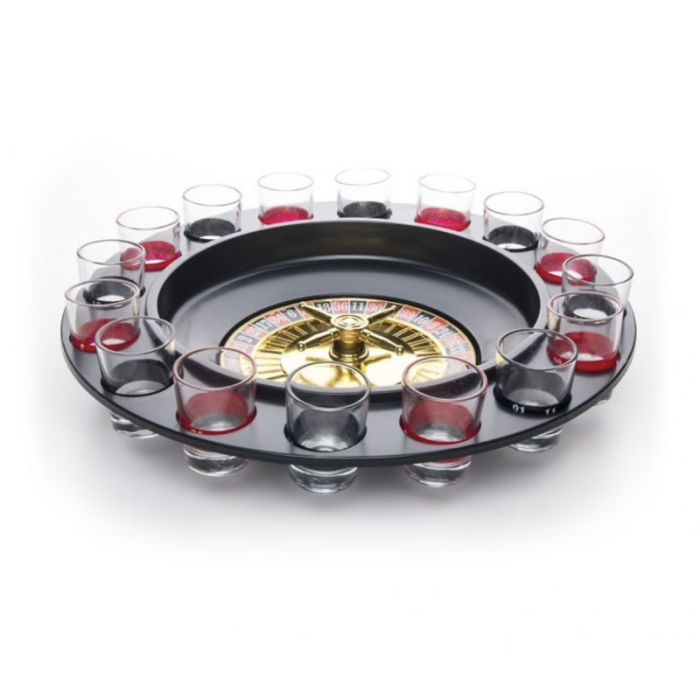 Shots Roulette inkl kugle og 16 shots