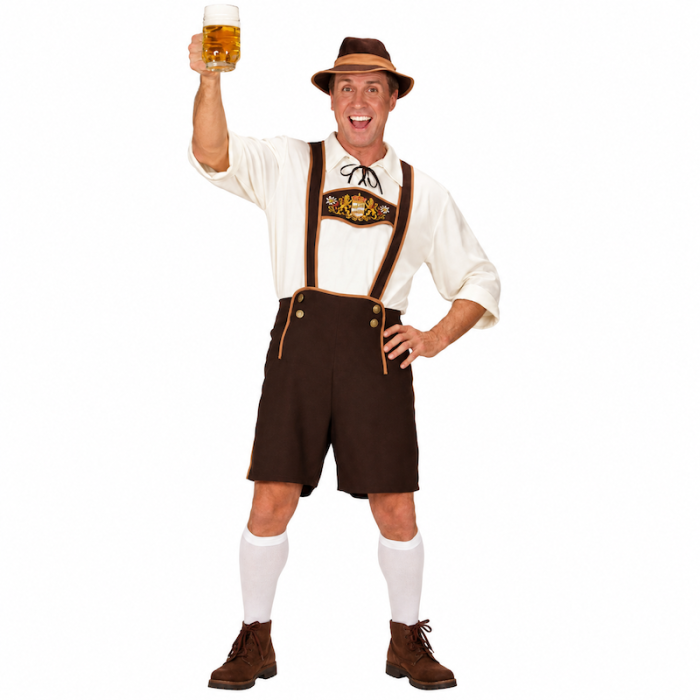 Oktoberfest kostume mænd - 4 dele 