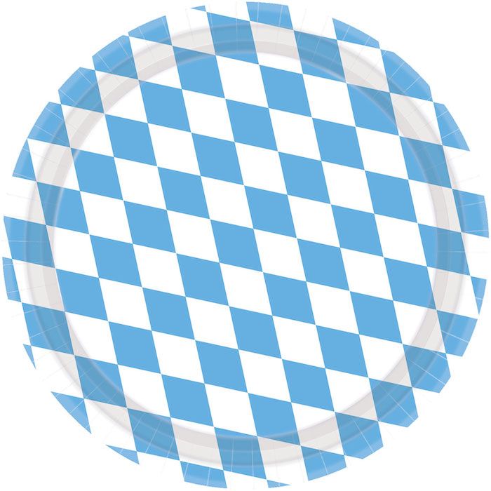Oktoberfest Paptallerkner 8x - 23 cm