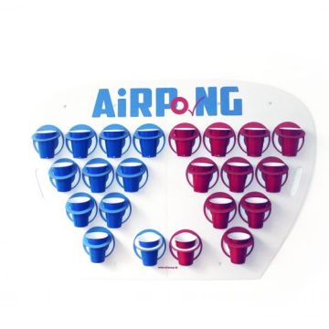 Air Pong sæt - 2x bolde & 24x kopper