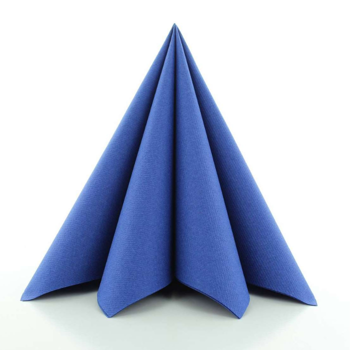 Luksus servietter navyblå 12x - 40x40 cm