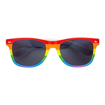Regnbue farvet pride solbriller - onesize