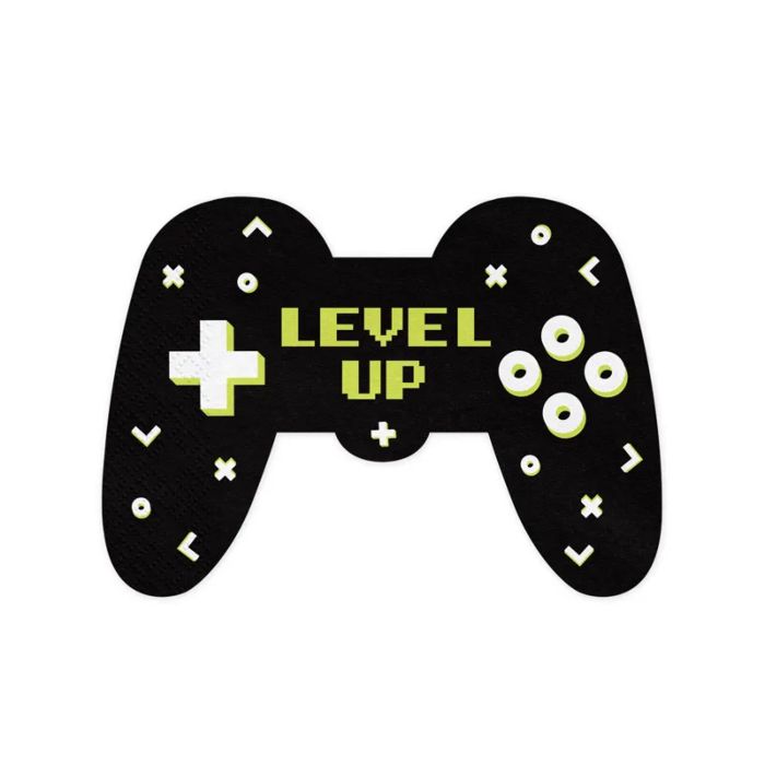 Servietter gamepad controller 12x - 11,5x16 cm