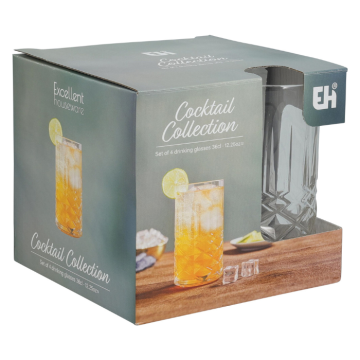 Cocktail glas 360 ml - 4x