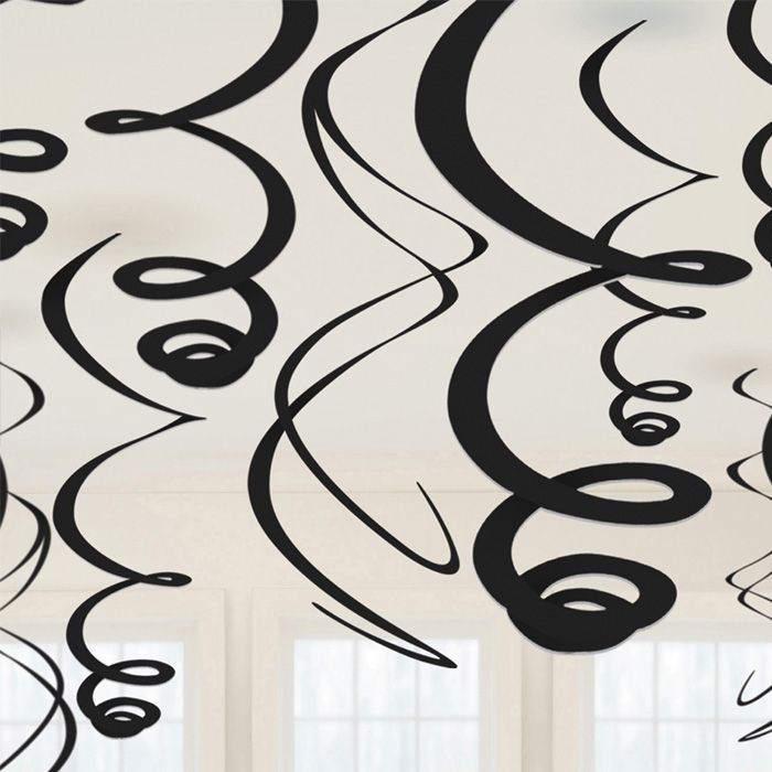 Sorte Swirls 12x - 55 cm