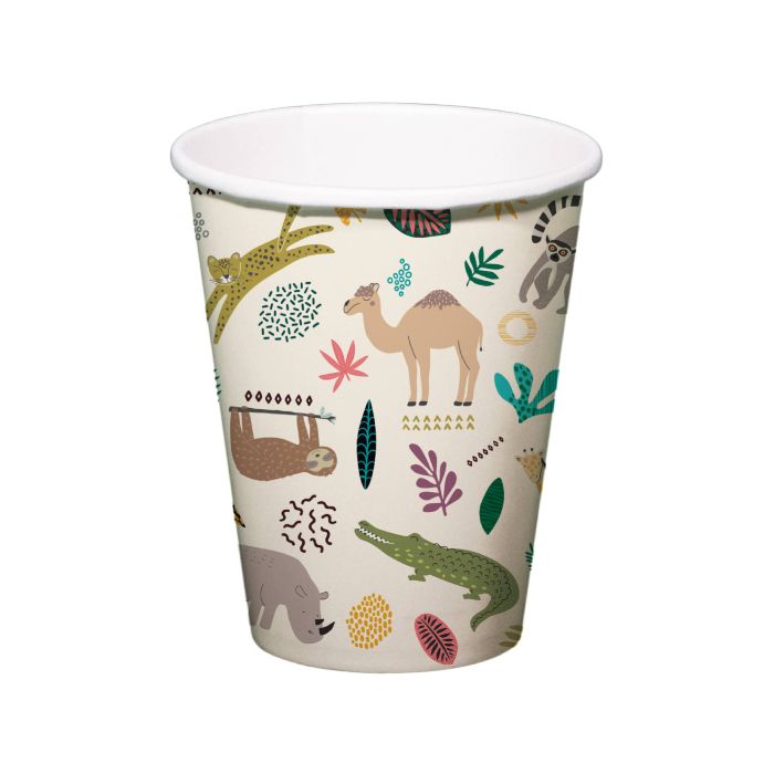 Papkrus med zoo motiver 6x - 250 ml