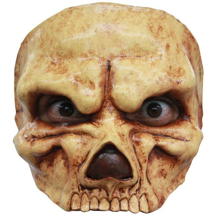 Uhyggelig halv skelet maske