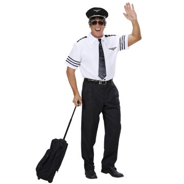 Pilotkostume til herrer - 3 dele