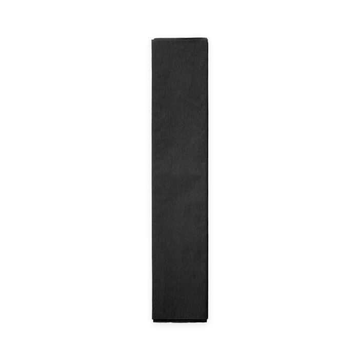 Sort crepe streamer papir 50x250 cm