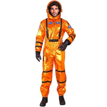 Orange astronautkostume til herrer