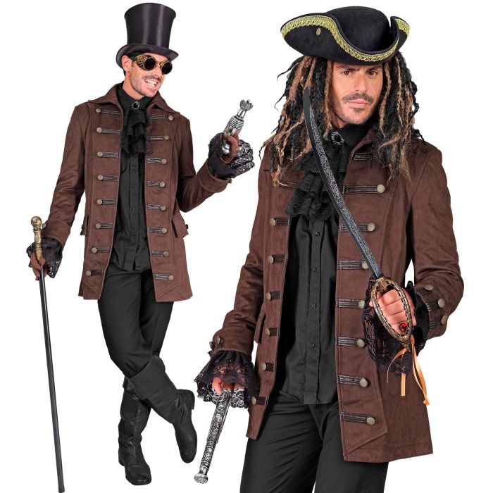 Piratfrakke til herrer i historisk stil