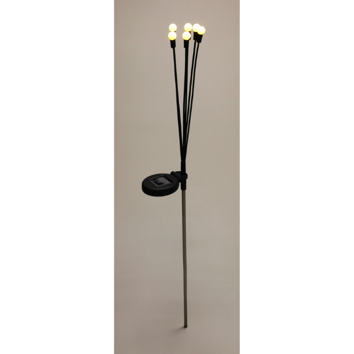 LED solar lampe med ildflue effekt 