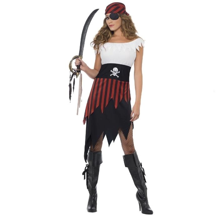 Klassisk sørøver kostume til dame