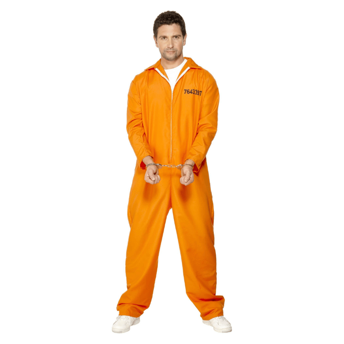Fængselsdragt kostume orange 
