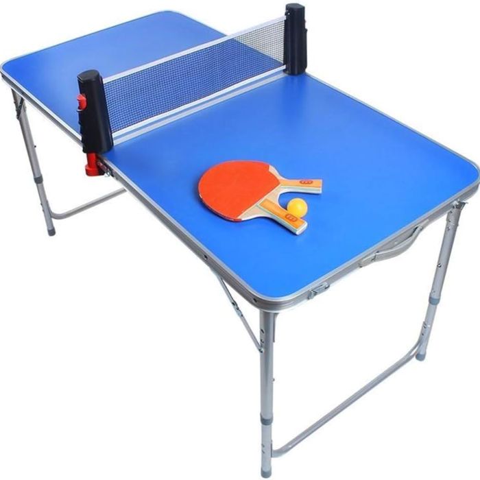 Mini Bordtennisbord inkl 2x bat og 5x bolde 126x69 cm