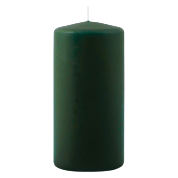 Bloklys flaske grøn 1x - 6x12 cm