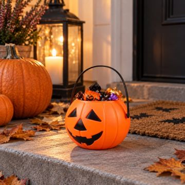 Græskar spand  Halloween slikspand 2 liter - 14x16 cm