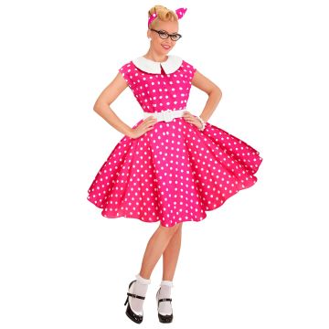 Rock'n'roll kostume til damer i pink
