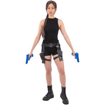 Pistol hylster bælte m. to pistoler