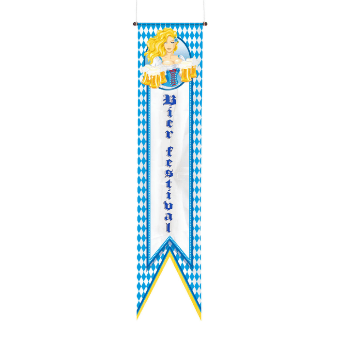 Oktoberfest ølkrus banner - 40x180 cm