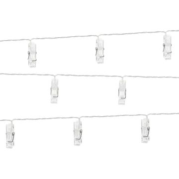 Fotoklemmer med LED lyskæde 1,4 m