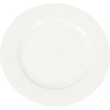 Porcelænstallerken hvid ca. Ø 27 cm
