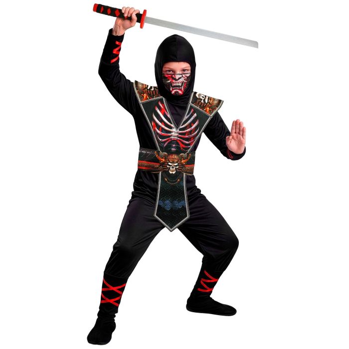 Ninja skelet-kostume til drenge
