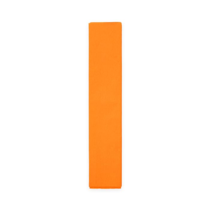 Orange crepe streamer papir 50x250 cm
