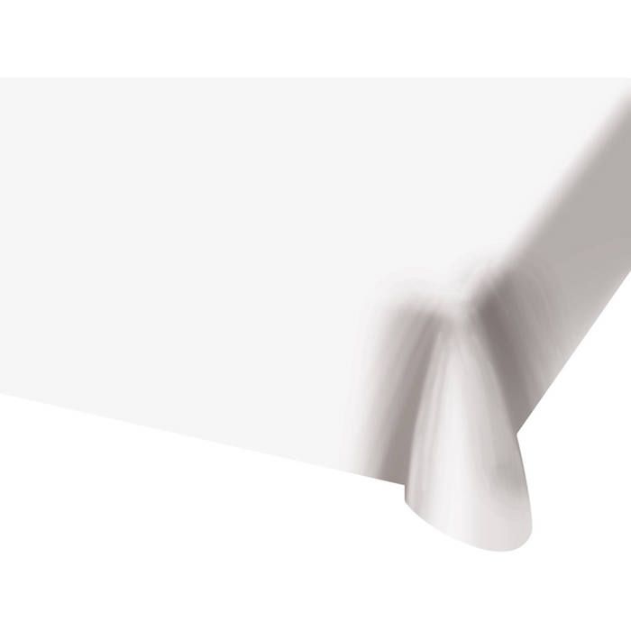 Hvid plastik dug - 130 x 180 cm