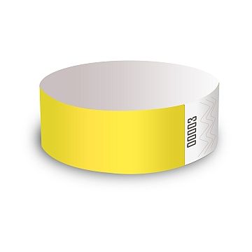 100x adgangsarmbånd uden tryk - Gul