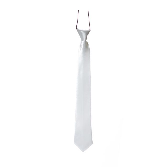 Hvidt slips - 50 cm