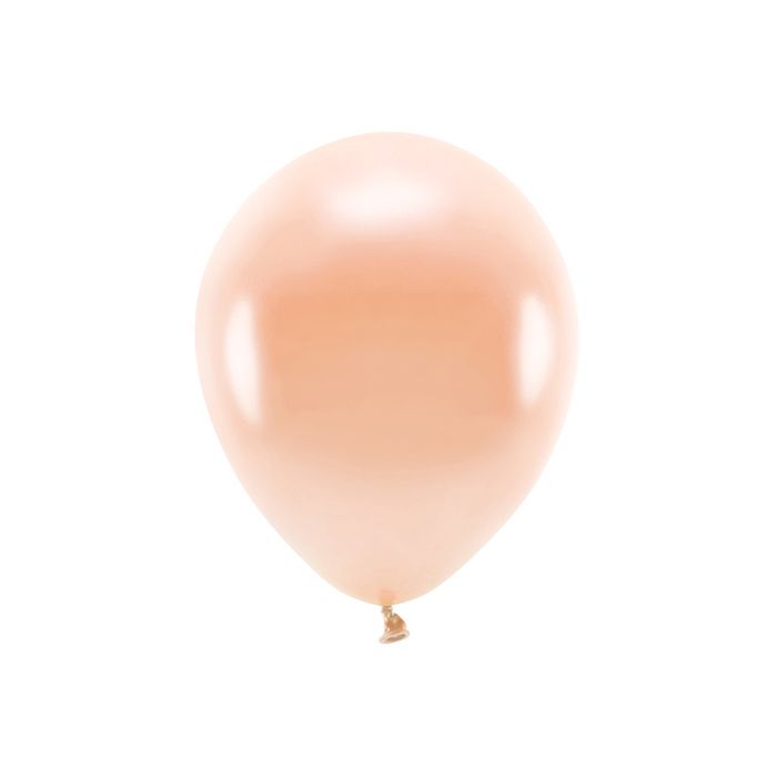 Metallic fersken balloner 10x - 30 cm 