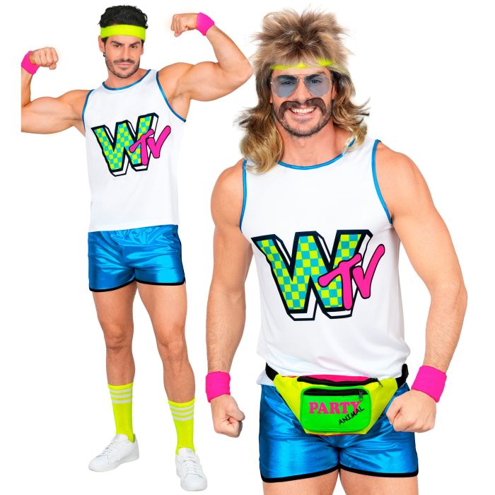 80er aerobic kostume til herre