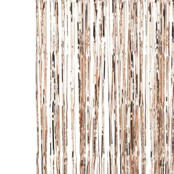 Rose Gold Frynse Gardin - 2,5 x 1 meter